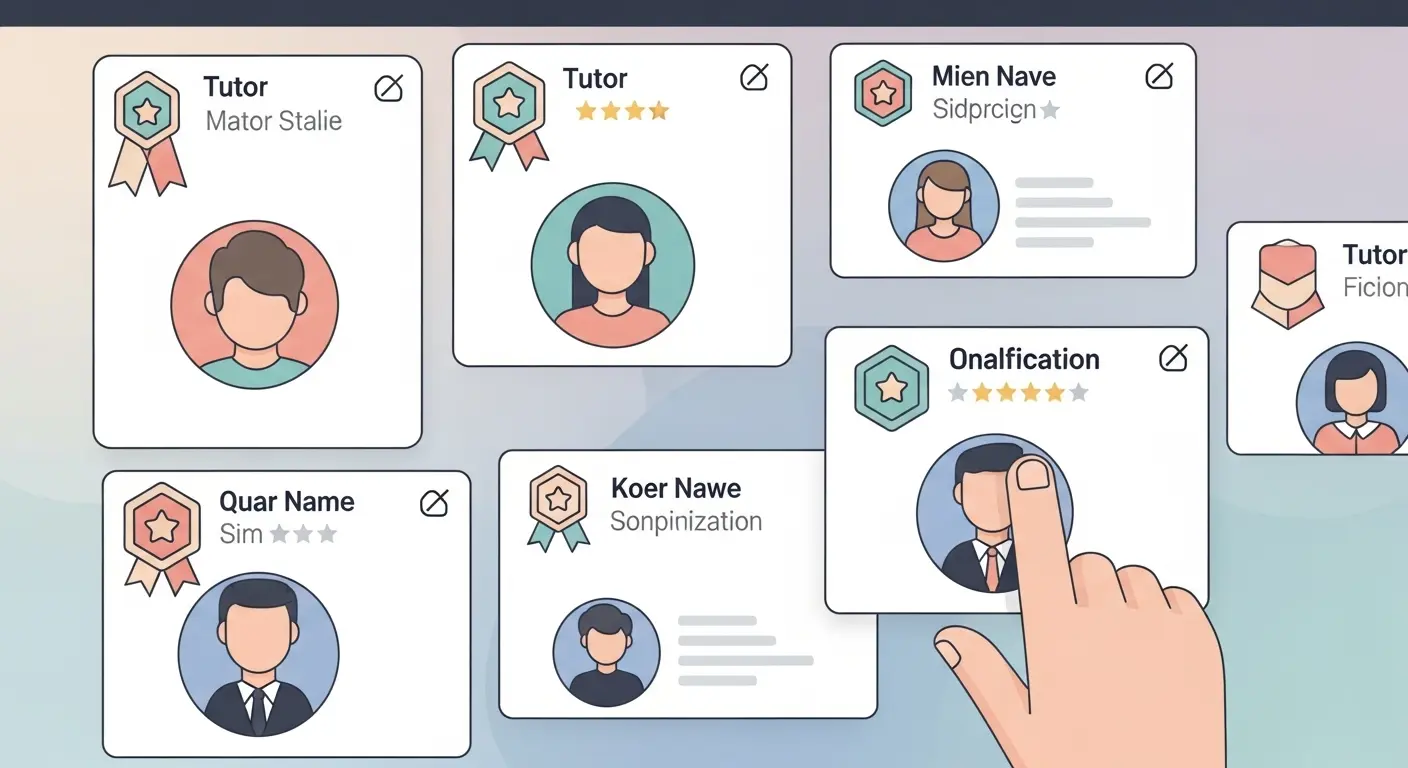 Browse tutor profiles